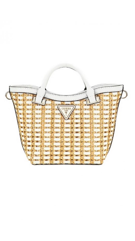 GUESS ATALIA MINI TOTE ΤΣΑΝΤΑ ΓΥΝΑΙΚΕΙΑ WHITE
