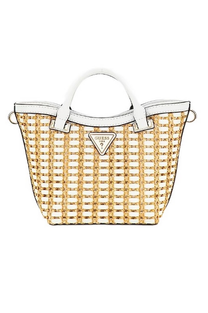GUESS ATALIA MINI TOTE ΤΣΑΝΤΑ ΓΥΝΑΙΚΕΙΑ WHITE