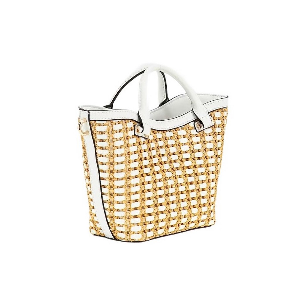 GUESS ATALIA MINI TOTE ΤΣΑΝΤΑ ΓΥΝΑΙΚΕΙΑ WHITE