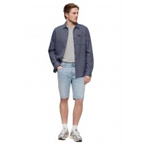 SUPERDRY VINTAGE STRAIGHT SHORT ΒΕΡΜΟΥΔΑ ΑΝΔΡΙΚΗ LIGHT DENIM