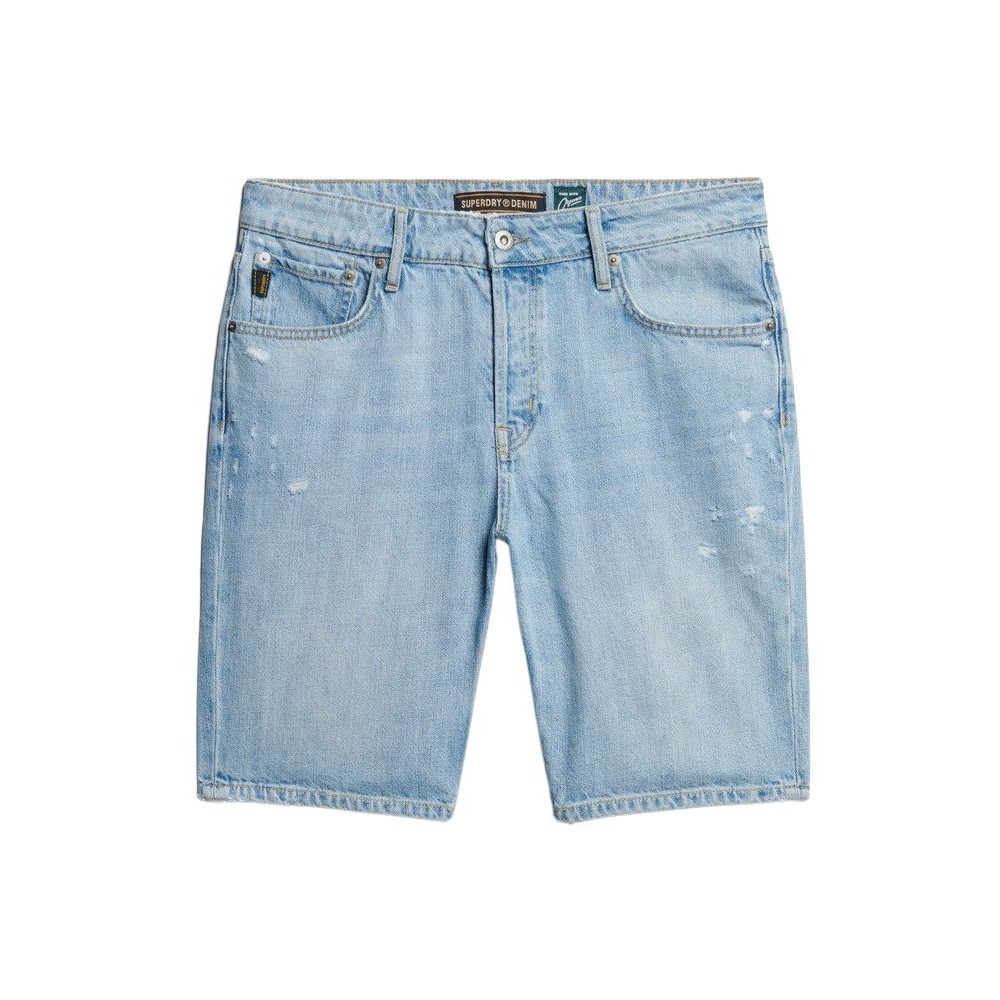 SUPERDRY VINTAGE STRAIGHT SHORT ΒΕΡΜΟΥΔΑ ΑΝΔΡΙΚΗ LIGHT DENIM