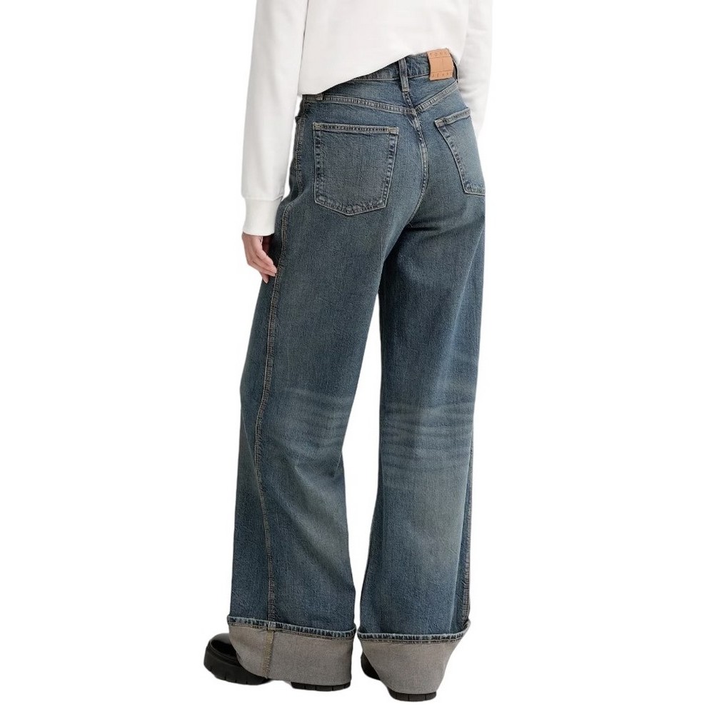 TOMMY JEANS CLAIRE HR WD TURN UP EI6154 ΤΖΙΝ ΠΑΝΤΕΛΟΝΙ ΓΥΝΑΙΚΕΙΟ DENIM DARK