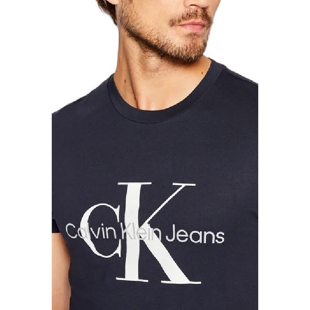 CALVIN KLEIN JEANS CORE MONOGRAM SLIM TEE T-SHIRT ΑΝΔΡΙΚΟ NAVY