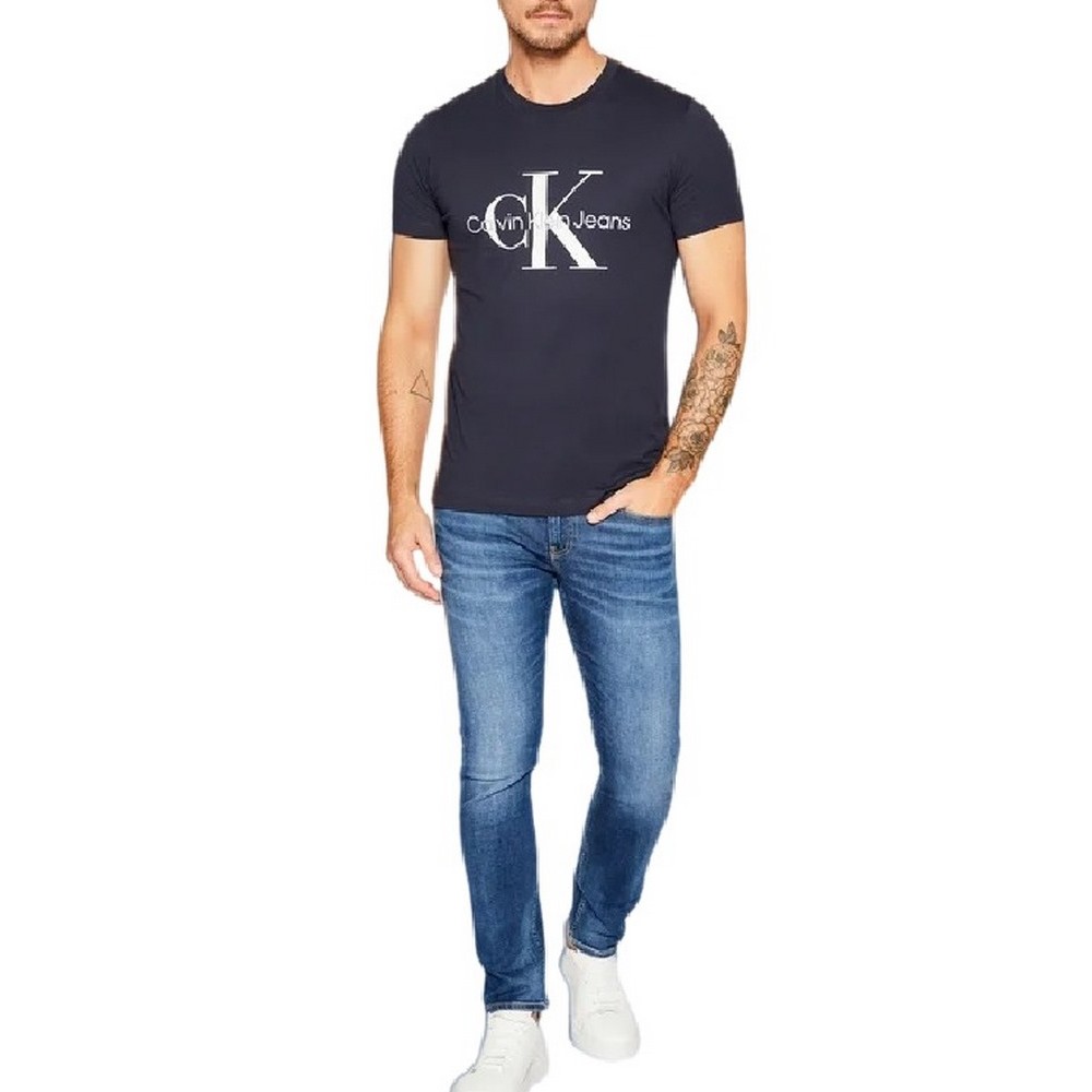 CALVIN KLEIN JEANS CORE MONOGRAM SLIM TEE T-SHIRT ΑΝΔΡΙΚΟ NAVY