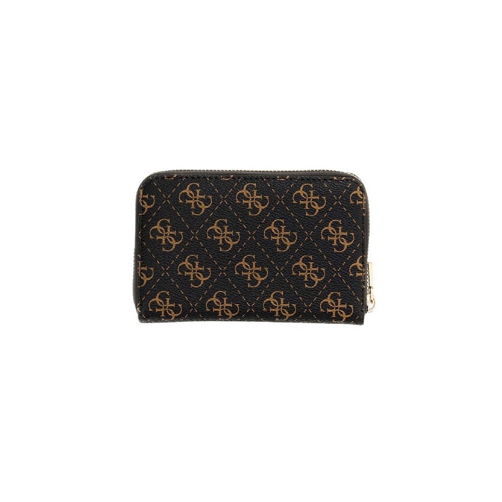 GUESS LAUREL II SLG MED ZIP AROUND ΠΟΡΤΟΦΟΛΙ ΓΥΝΑΙΚΕΙΟ BROWN