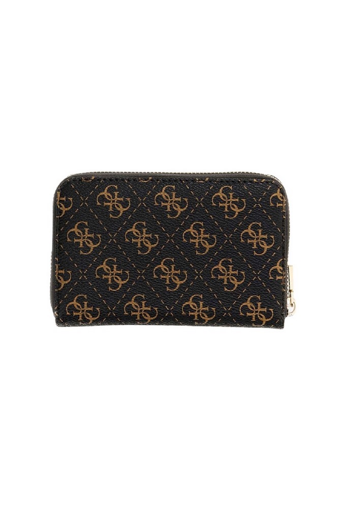 GUESS LAUREL II SLG MED ZIP AROUND ΠΟΡΤΟΦΟΛΙ ΓΥΝΑΙΚΕΙΟ BROWN