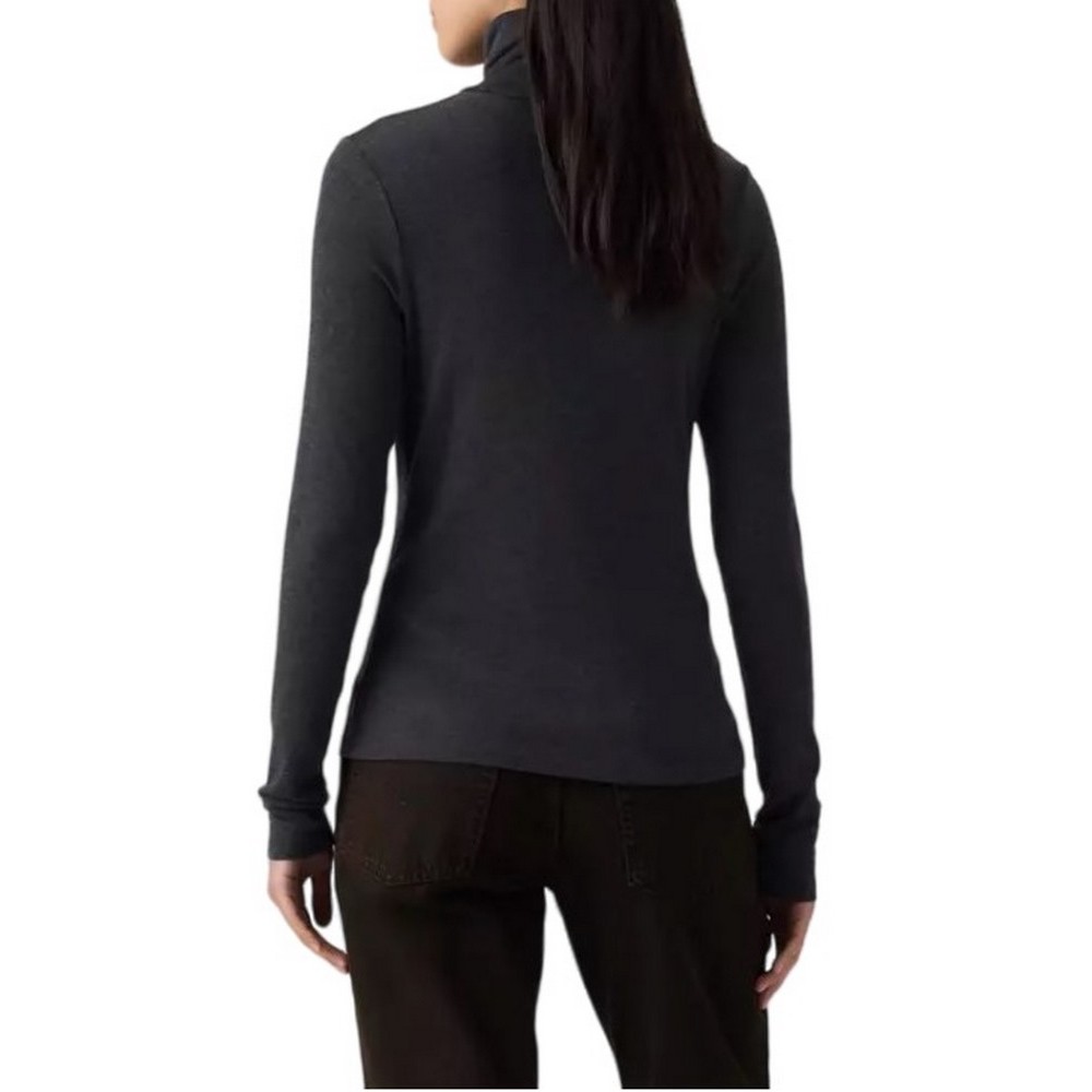 LEVIS SHEER LAYERING TURTLENECK ΜΠΛΟΥΖΑ ΜΑΚΡΥΜΑΝΙΚΗ ΓΥΝΑΙΚΕΙΑ ANTHRACHITE