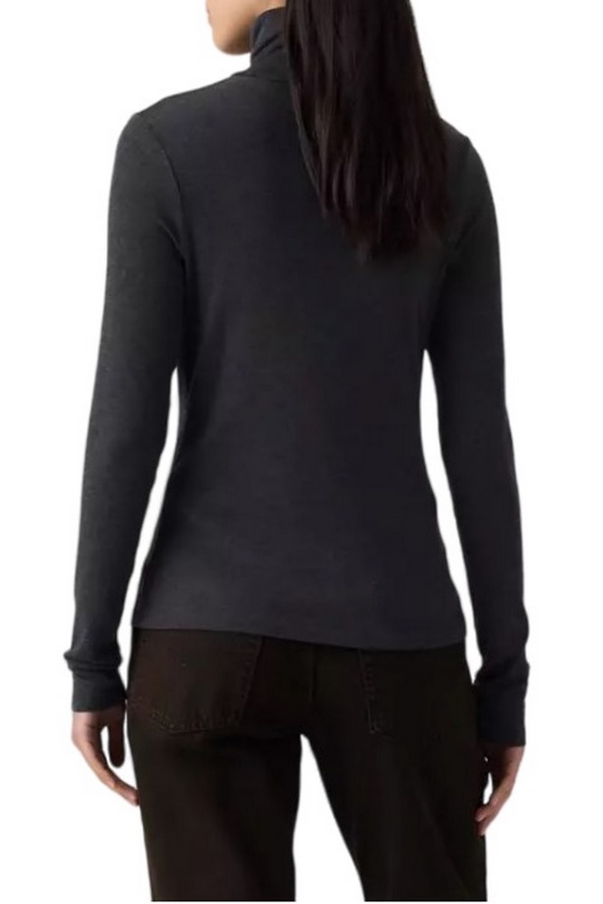 LEVIS SHEER LAYERING TURTLENECK ΜΠΛΟΥΖΑ ΜΑΚΡΥΜΑΝΙΚΗ ΓΥΝΑΙΚΕΙΑ ANTHRACHITE