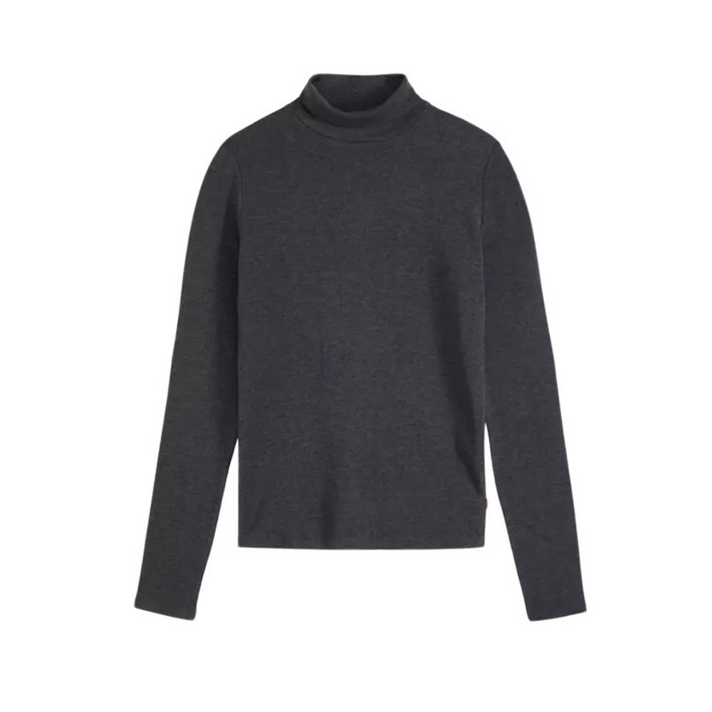 LEVIS SHEER LAYERING TURTLENECK ΜΠΛΟΥΖΑ ΜΑΚΡΥΜΑΝΙΚΗ ΓΥΝΑΙΚΕΙΑ ANTHRACHITE