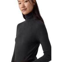 LEVIS SHEER LAYERING TURTLENECK ΜΠΛΟΥΖΑ ΜΑΚΡΥΜΑΝΙΚΗ ΓΥΝΑΙΚΕΙΑ ANTHRACHITE