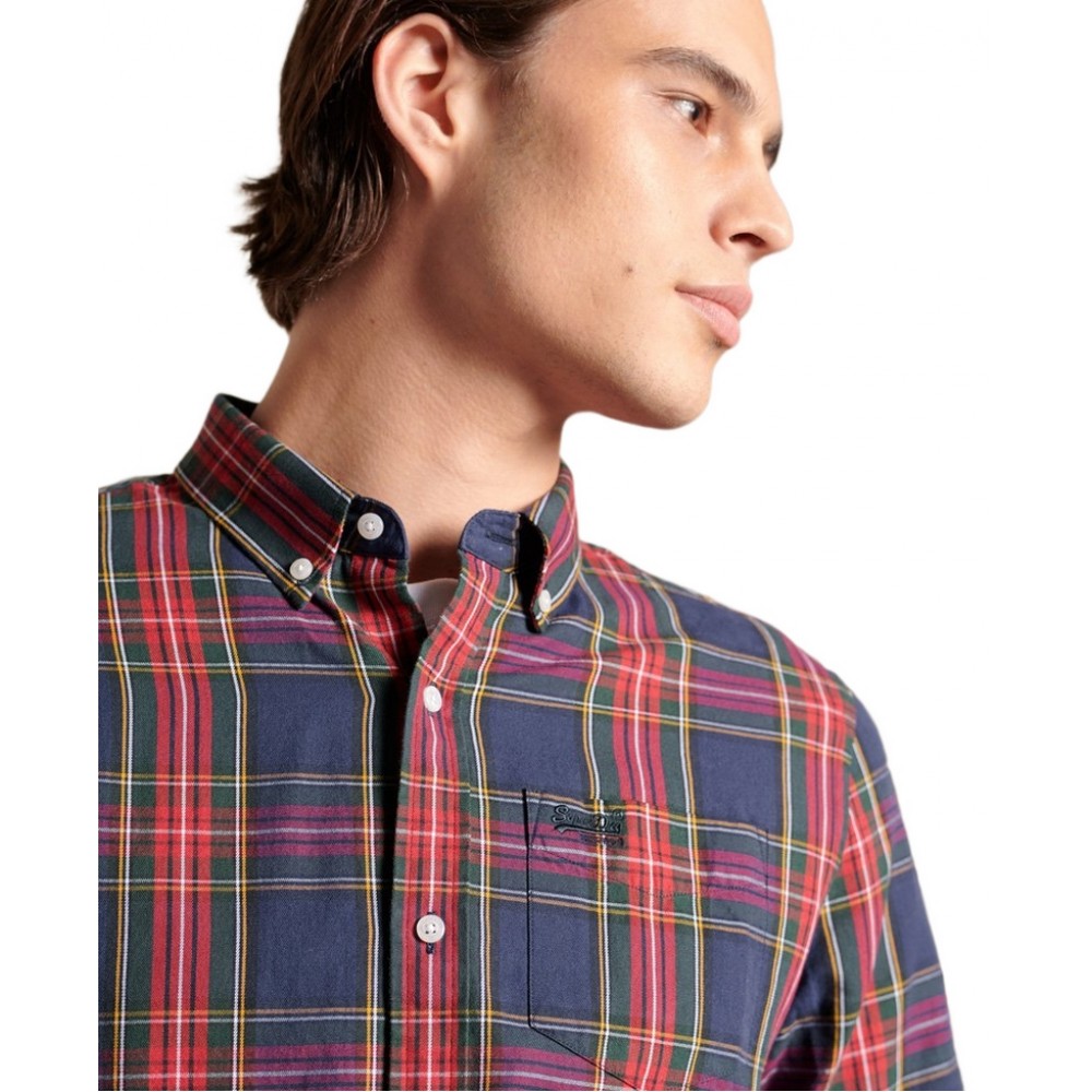 ΠΟΥΚΑΜΙΣΟ CLASSIC LONDON  ΑΝΔΡΙΚΟ SUPERDRY RED