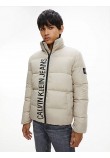 CALVIN KLEIN JEANS ESSENTIALS NON DOWN JACKET ΜΠΟΥΦΑΝ ΑΝΔΡΙΚΟ BEIGE