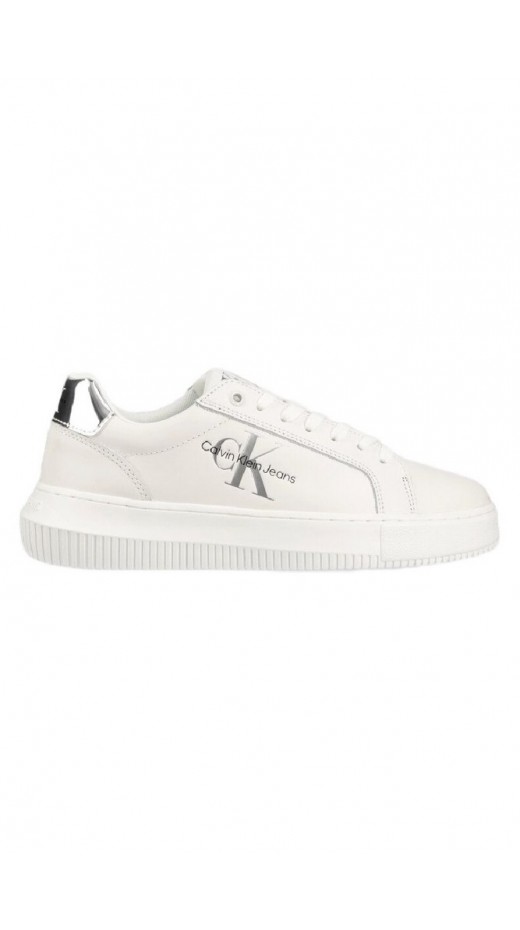 CALVIN KLEIN CHUNKY CUPSOLE MONO LTH WN ΠΑΠΟΥΤΣΙ ΓΥΝΑΙΚΕΙΟ WHITE