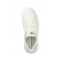 CALVIN KLEIN CHUNKY CUPSOLE MONO LTH WN ΠΑΠΟΥΤΣΙ ΓΥΝΑΙΚΕΙΟ WHITE