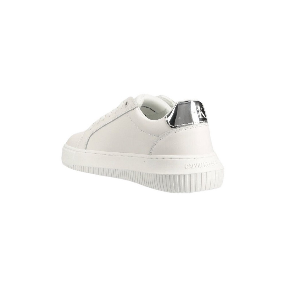 CALVIN KLEIN CHUNKY CUPSOLE MONO LTH WN ΠΑΠΟΥΤΣΙ ΓΥΝΑΙΚΕΙΟ WHITE