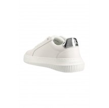 CALVIN KLEIN CHUNKY CUPSOLE MONO LTH WN ΠΑΠΟΥΤΣΙ ΓΥΝΑΙΚΕΙΟ WHITE