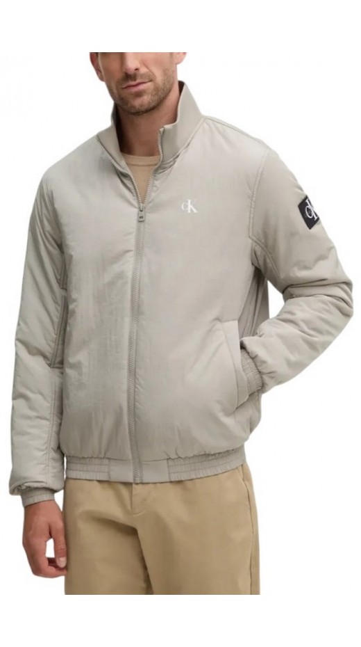 CALVIN KLEIN JEANS PADDED HARRINGTON ΜΠΟΥΦΑΝ ΑΝΔΡΙΚΟ GREY