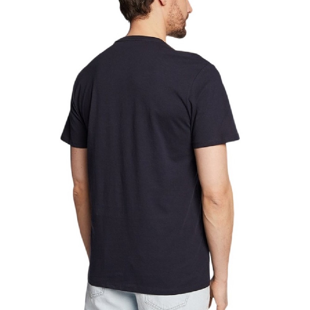 GUESS SS BSC REFLECTIVE LOGO TEE T-SHIRT ΑΝΔΡΙΚΟ BLACK