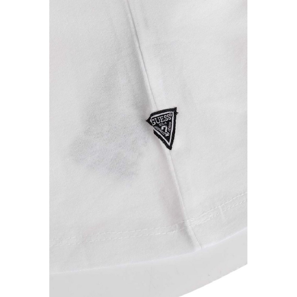 GUESS SS BSC REFLECTIVE LOGO TEE T-SHIRT ΑΝΔΡΙΚΟ WHITE