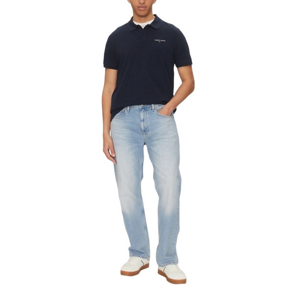 TOMMY JEANS REG LINEAR POLO EXT ΜΠΛΟΥΖΑ ΑΝΔΡΙΚΗ BLUE