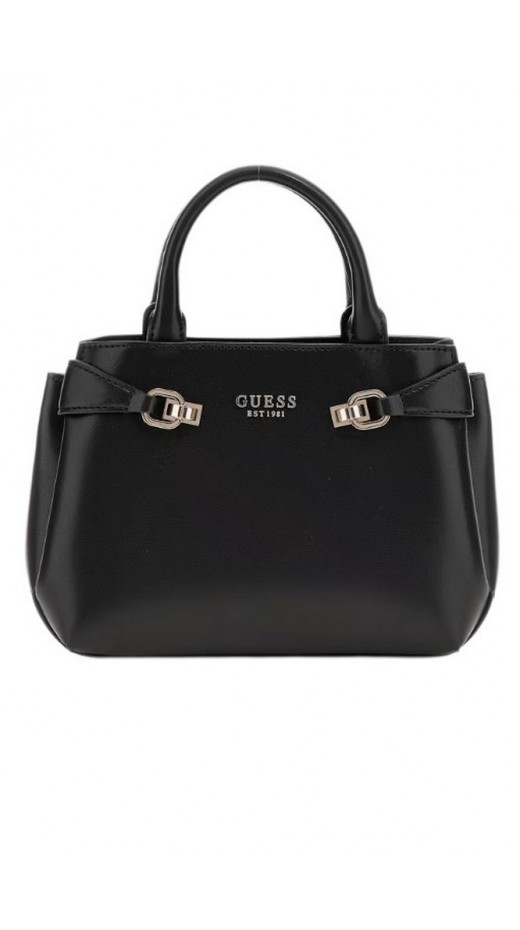 GUESS LORELEI MINI SATCHEL ΤΣΑΝΤΑ ΓΥΝΑΙΚΕΙΑ BLACK