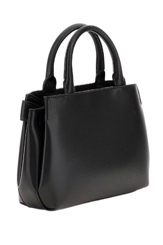 GUESS LORELEI MINI SATCHEL ΤΣΑΝΤΑ ΓΥΝΑΙΚΕΙΑ BLACK
