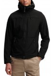 SUPERDRY HOODED SOFTSHELL TREKKER JKT ΜΠΟΥΦΑΝ ΑΝΔΡΙΚΟ BLACK