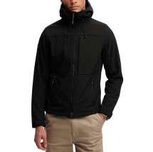 SUPERDRY HOODED SOFTSHELL TREKKER JKT ΜΠΟΥΦΑΝ ΑΝΔΡΙΚΟ BLACK