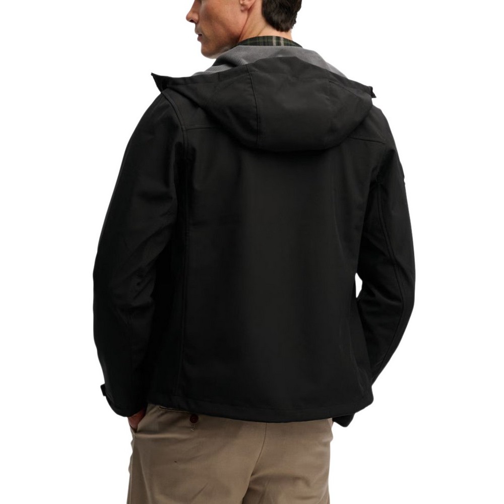 SUPERDRY HOODED SOFTSHELL TREKKER JKT ΜΠΟΥΦΑΝ ΑΝΔΡΙΚΟ BLACK