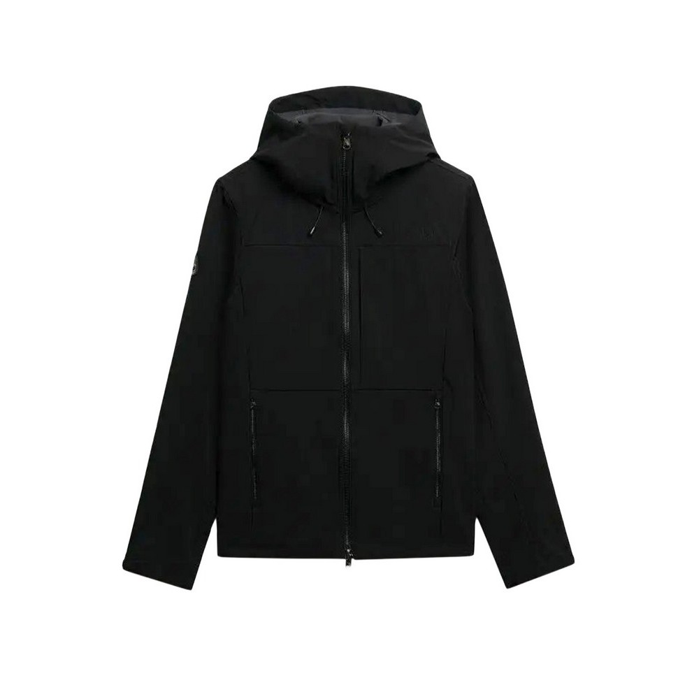 SUPERDRY HOODED SOFTSHELL TREKKER JKT ΜΠΟΥΦΑΝ ΑΝΔΡΙΚΟ BLACK