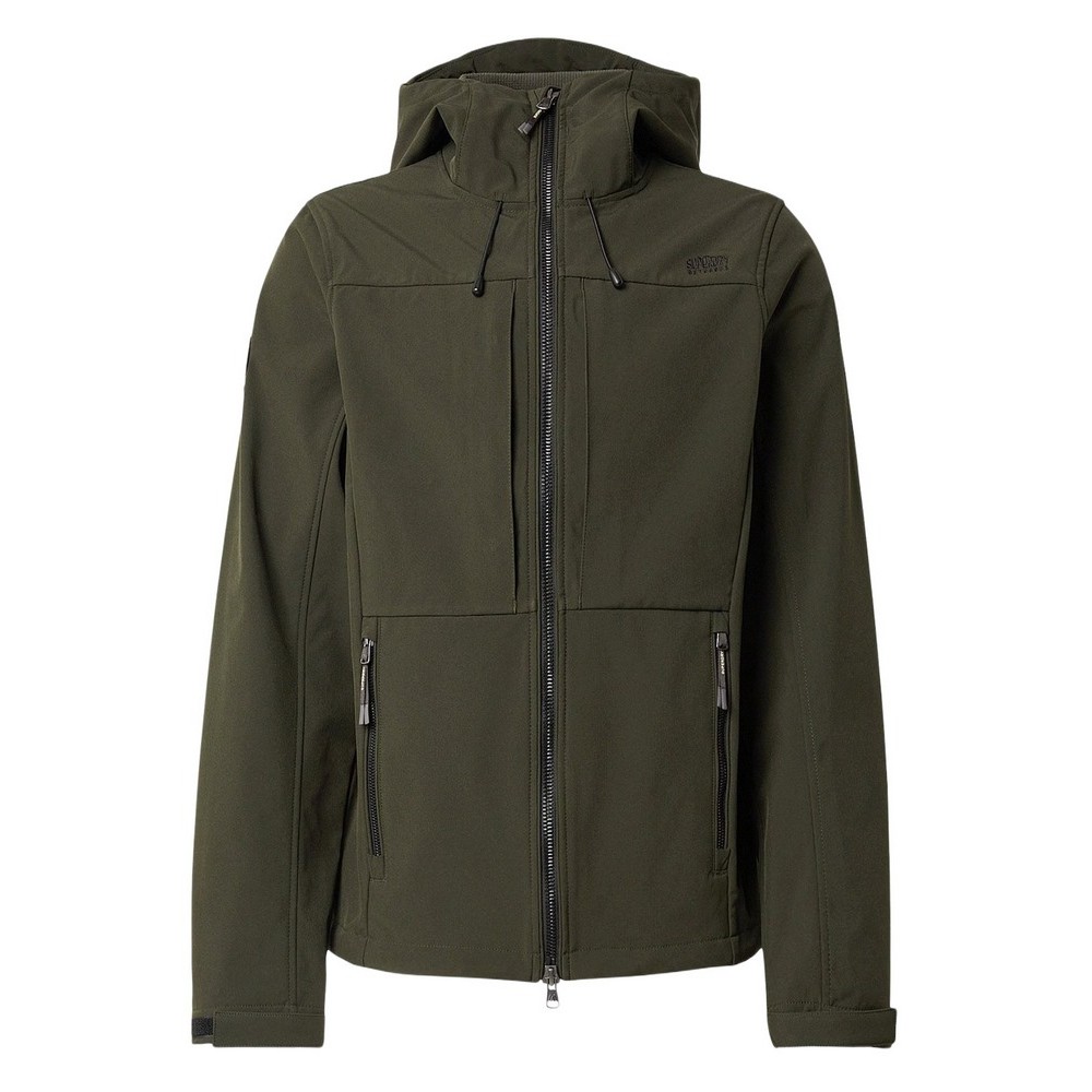 SUPERDRY HOODED SOFTSHELL TREKKER JKT ΜΠΟΥΦΑΝ ΑΝΔΡΙΚΟ OLIVE