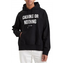CALVIN KLEIN JEANS PREM TERRY CALVINS OR NOTHING ΜΠΛΟΥΖΑ ΦΟΥΤΕΡ ΑΝΔΡΙΚΗ BLACK