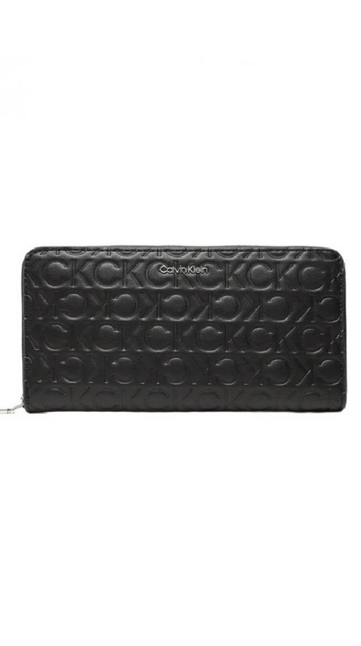 CALVIN KLEIN JEANS CK MUST Z/A WALLET LG EMBOSSED ΑΞΕΣΟΥΑΡ ΠΟΡΤΟΦΟΛΙ ΓΥΝΑΙΚΕΙΟ BLACK