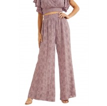 GUESS DEXIE PLAZZO PANT ΠΑΝΤΕΛΟΝΙ ΓΥΝΑΙΚΕΙΟ PURPLE