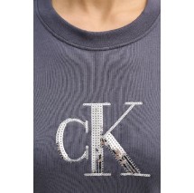 CALVIN KLEIN JEANS SEQUIN GRAPHIC TEE T-SHIRT ΜΠΛΟΥΖΑ ΓΥΝΑΙΚΕΙΑ GREY