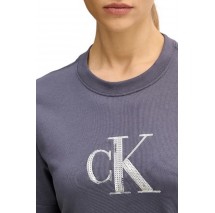 CALVIN KLEIN JEANS SEQUIN GRAPHIC TEE T-SHIRT ΜΠΛΟΥΖΑ ΓΥΝΑΙΚΕΙΑ GREY