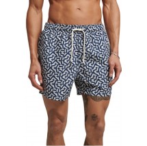 SUPERDRY STUDIOS SWIM SHORT ΜΑΓΙΟ ΑΝΔΡΙΚΟ NAVY/WHITE