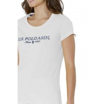 U.S.POLO ASSN LUCY 000270 PPDB T-SHIRT SS ΜΠΛΟΥΖΑ ΓΥΝΑΙΚΕΙΑ WHITE