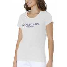 U.S.POLO ASSN LUCY 000270 PPDB T-SHIRT SS ΜΠΛΟΥΖΑ ΓΥΝΑΙΚΕΙΑ WHITE