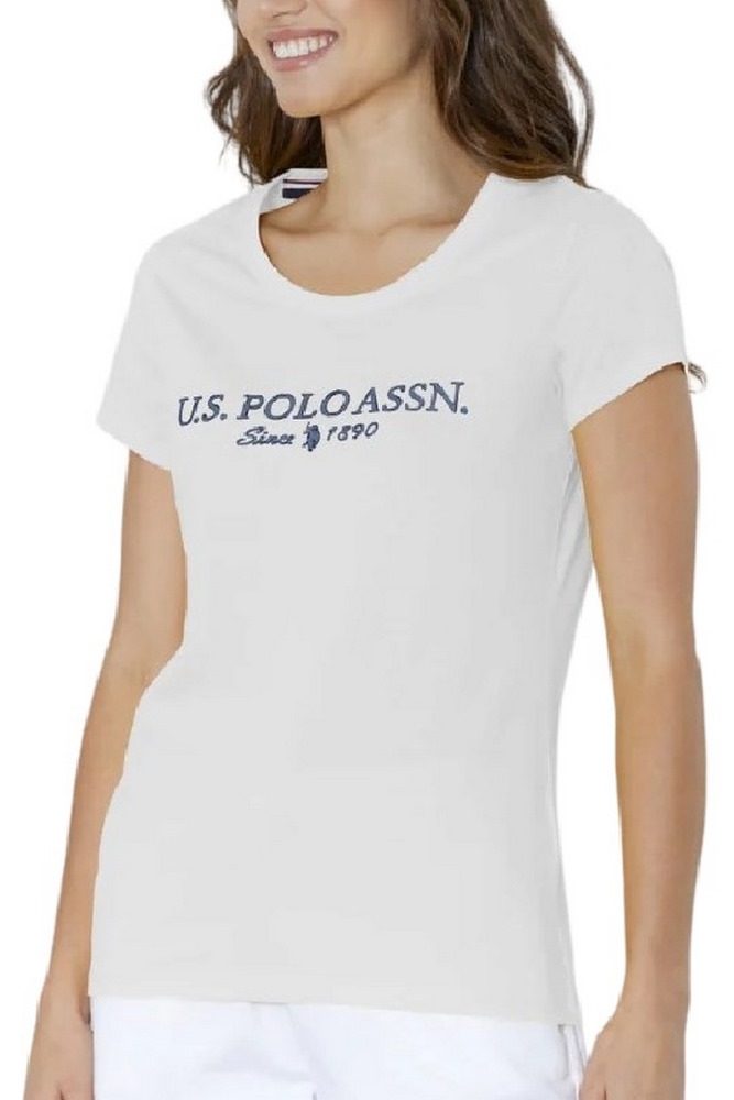 U.S.POLO ASSN LUCY 000270 PPDB T-SHIRT SS ΜΠΛΟΥΖΑ ΓΥΝΑΙΚΕΙΑ WHITE