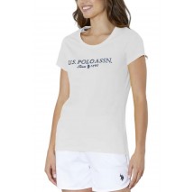 U.S.POLO ASSN LUCY 000270 PPDB T-SHIRT SS ΜΠΛΟΥΖΑ ΓΥΝΑΙΚΕΙΑ WHITE