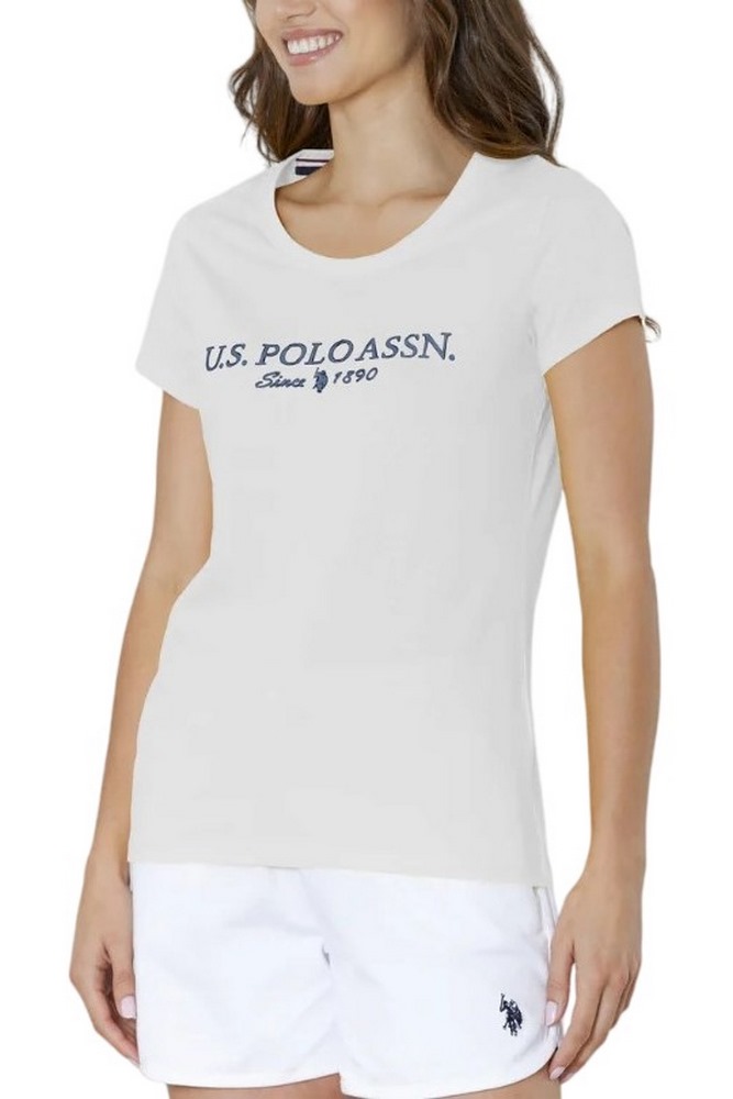 U.S.POLO ASSN LUCY 000270 PPDB T-SHIRT SS ΜΠΛΟΥΖΑ ΓΥΝΑΙΚΕΙΑ WHITE