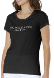 U.S.POLO ASSN LUCY 000270 PPDB T-SHIRT SS ΜΠΛΟΥΖΑ ΓΥΝΑΙΚΕΙΑ BLACK