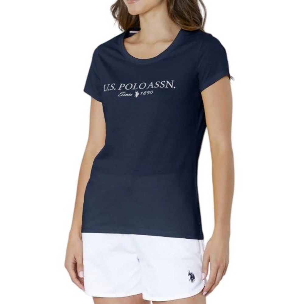 U.S.POLO ASSN LUCY 000270 PPDB T-SHIRT SS ΜΠΛΟΥΖΑ ΓΥΝΑΙΚΕΙΑ BLACK
