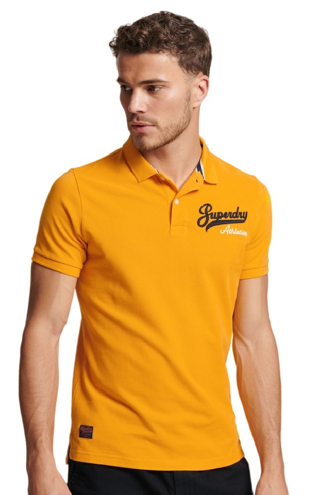 SUPERDRY D1 OVIN VINTAGE SUPERSTATE POLO ΜΠΛΟΥΖΑ ΑΝΔΡΙΚΗ YELLOW