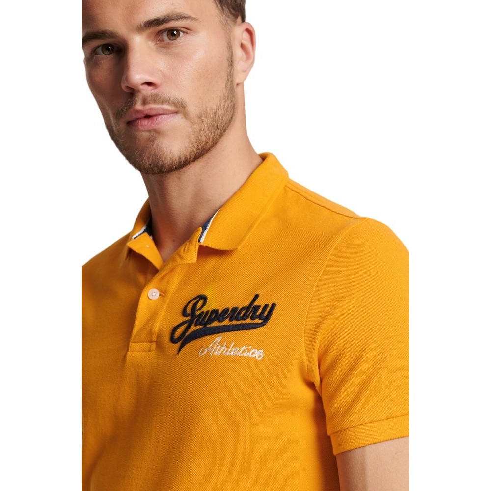 SUPERDRY D1 OVIN VINTAGE SUPERSTATE POLO ΜΠΛΟΥΖΑ ΑΝΔΡΙΚΗ YELLOW