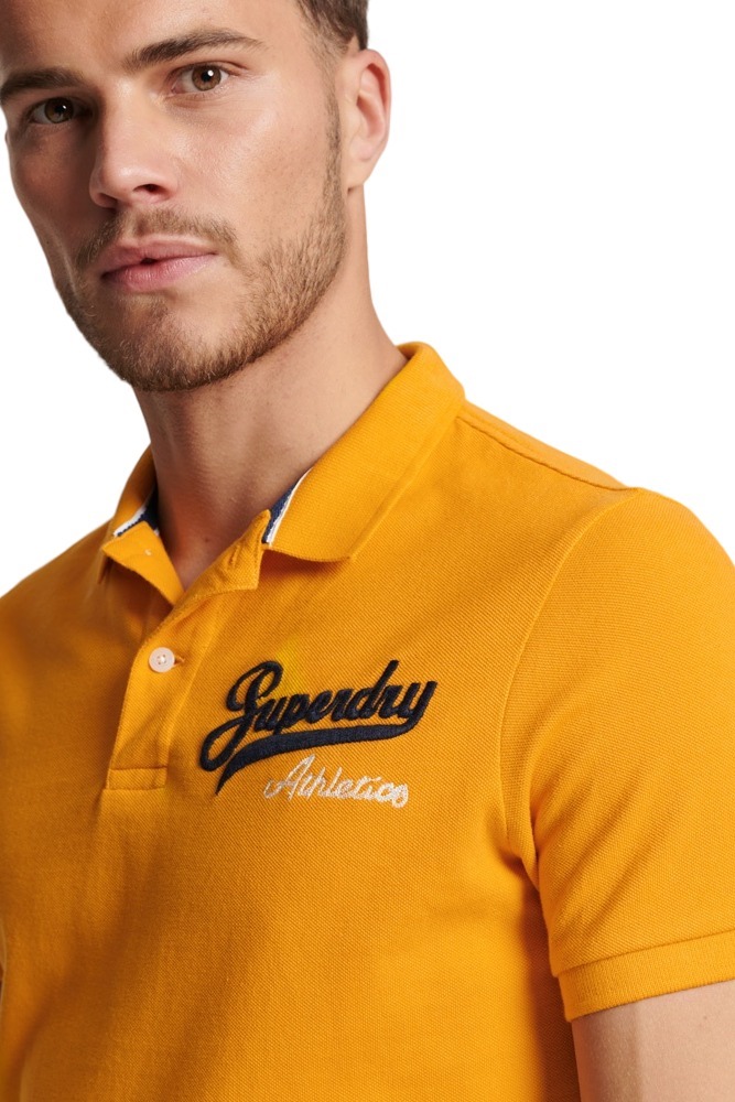 SUPERDRY D1 OVIN VINTAGE SUPERSTATE POLO ΜΠΛΟΥΖΑ ΑΝΔΡΙΚΗ YELLOW