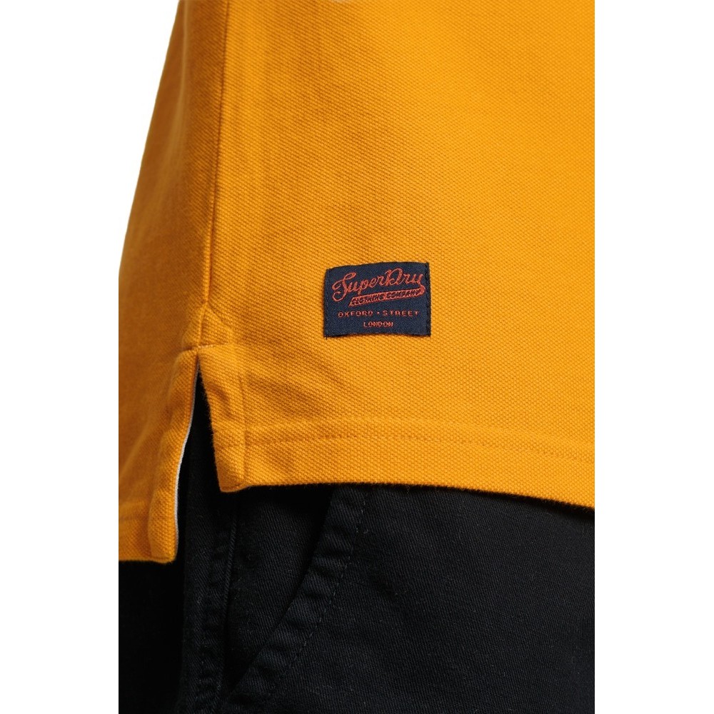 SUPERDRY D1 OVIN VINTAGE SUPERSTATE POLO ΜΠΛΟΥΖΑ ΑΝΔΡΙΚΗ YELLOW