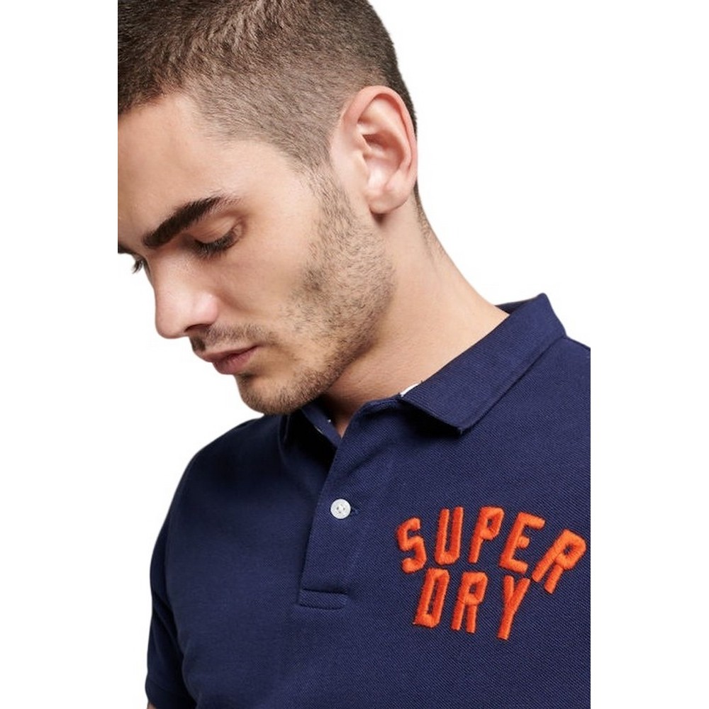 SUPERDRY D1 OVIN VINTAGE SUPERSTATE POLO ΜΠΛΟΥΖΑ ΑΝΔΡΙΚΗ NAVY