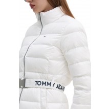 TOMMY JEANS BRANDED BELT DOWN JACKET ΜΠΟΥΦΑΝ ΓΥΝΑΙΚΕΙΟ WHITE